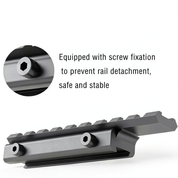 Dovetail to Picatinny Adapter Ltnsimy Aluminum Rail-4