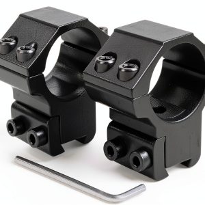 Modkin Double Dovetail Rings Medium Black Aluminum Airsoft Scope Mount-0