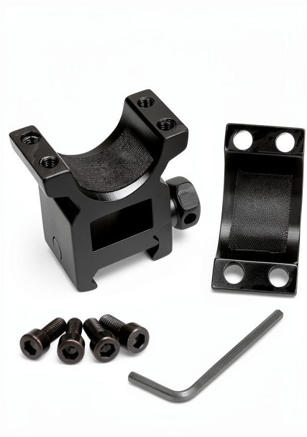 Modkin Double Dovetail Rings Medium Black Aluminum Airsoft Scope Mount-2