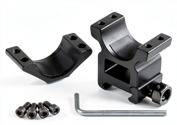 Modkin Tactical Picatinny Rail Scope Mount Set 2 Medium 2 High Black-2