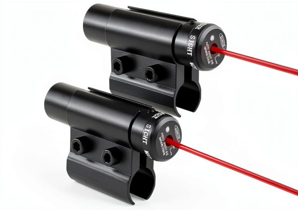 LECPECON Red Laser Sight Tactical Hunting JG5 80mm Picatinny Mount-2