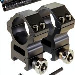Modkin Picatinny Scope Ring Mount for 1 inch Scopes See Through Design-0