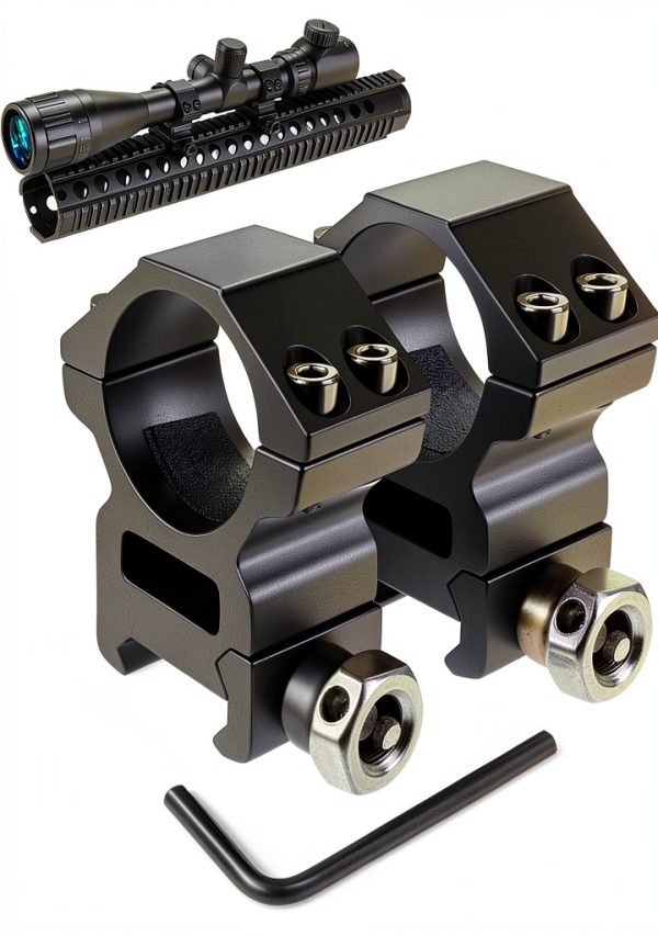 Modkin Picatinny Scope Ring Mount for 1 inch Scopes See Through Design-0