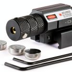 Pinty Red Laser Sight for Rifles - Black Tactical 20mm Dot Mount-0