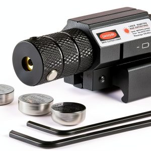 Pinty Red Laser Sight for Rifles - Black Tactical 20mm Dot Mount-0
