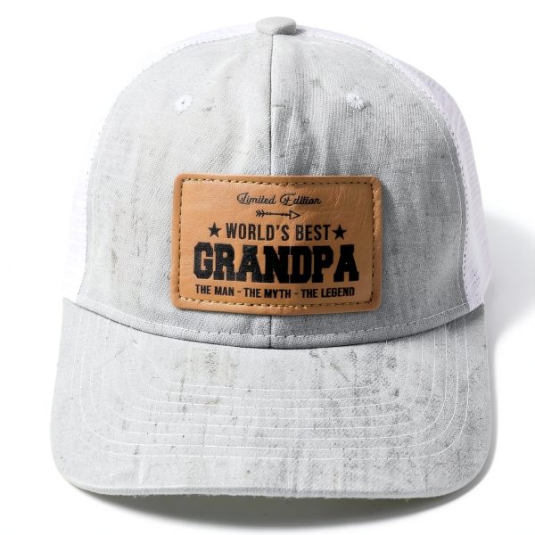 Grandpa Hat Grey Trucker Cap Adjustable Snapback Classic Style-6