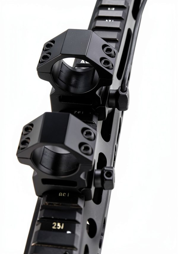 Modkin Picatinny Scope Ring Mount for 1 inch Scopes See Through Design-5