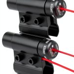 LECPECON Red Laser Sight Tactical Hunting JG5 80mm Picatinny Mount-0