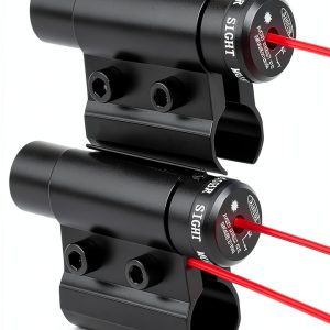 LECPECON Red Laser Sight Tactical Hunting JG5 80mm Picatinny Mount-0