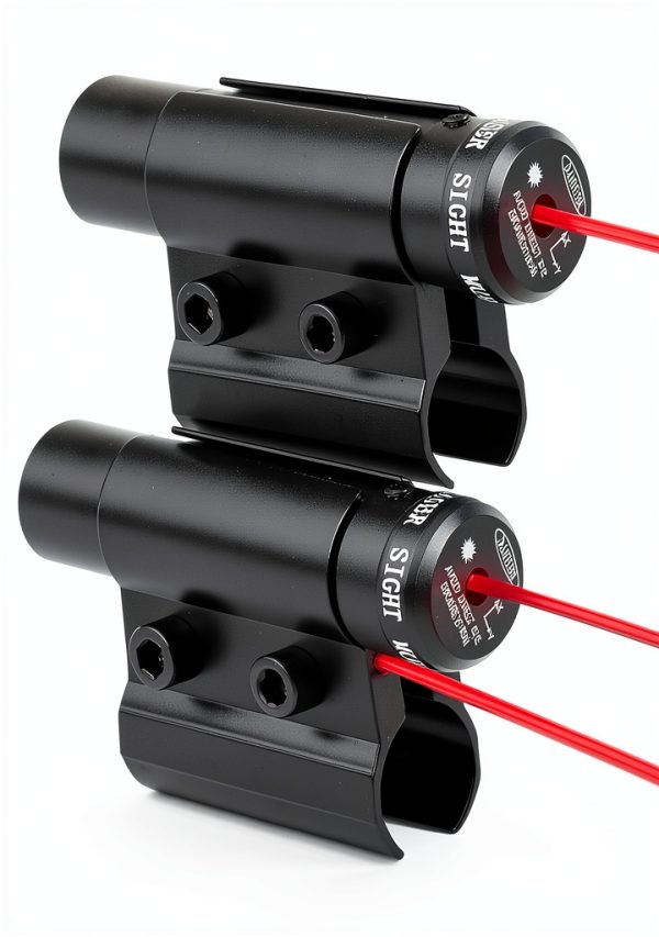 LECPECON Red Laser Sight Tactical Hunting JG5 80mm Picatinny Mount-0