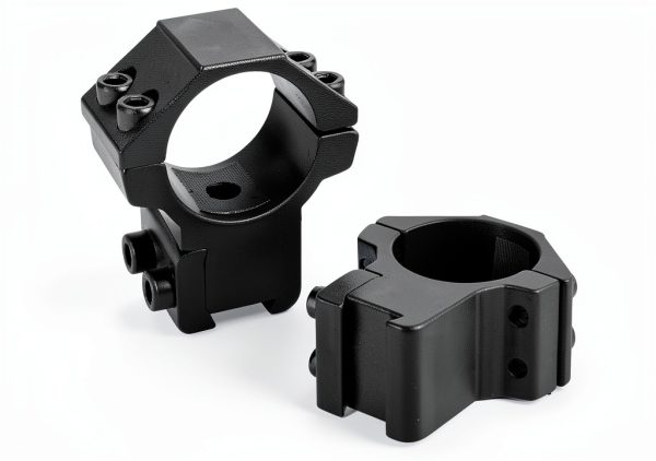 Modkin Double Dovetail Rings Medium Black Aluminum Airsoft Scope Mount-4