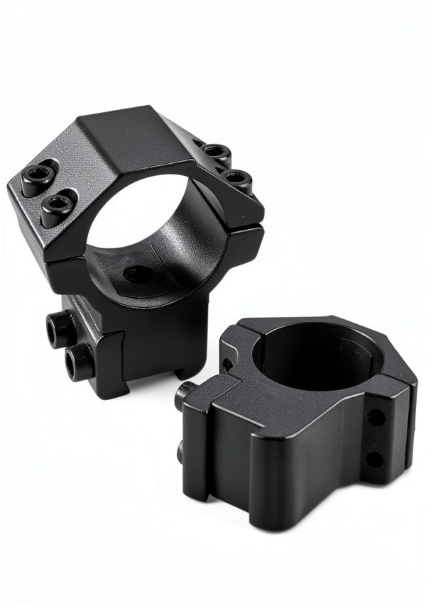Modkin Double Dovetail Rings Medium Black Aluminum Airsoft Scope Mount-6