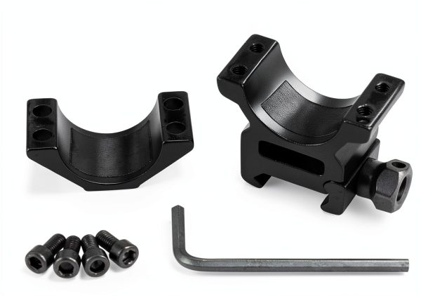 Modkin Picatinny Scope Ring Mount for 1 inch Scopes See Through Design-1