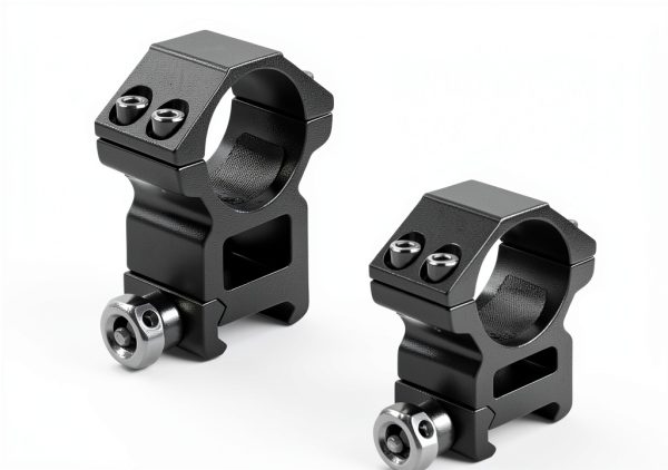 Modkin Tactical Picatinny Rail Scope Mount Set 2 Medium 2 High Black-3