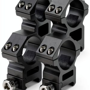 Modkin Tactical Picatinny Rail Scope Mount Set 2 Medium 2 High Black-0