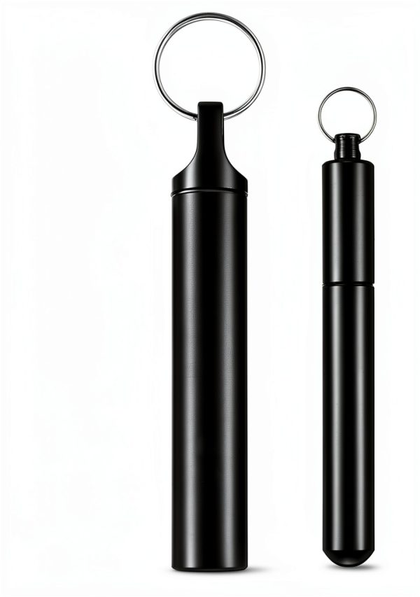 Metal Toothpick Holder YUXIANLB 4PCS Cases with Keychain Small Large-2