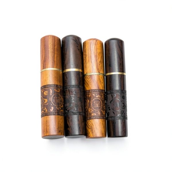 Toothpick Holder Huwane Portable Wood Case 4-Pack Waterproof Handmade-1