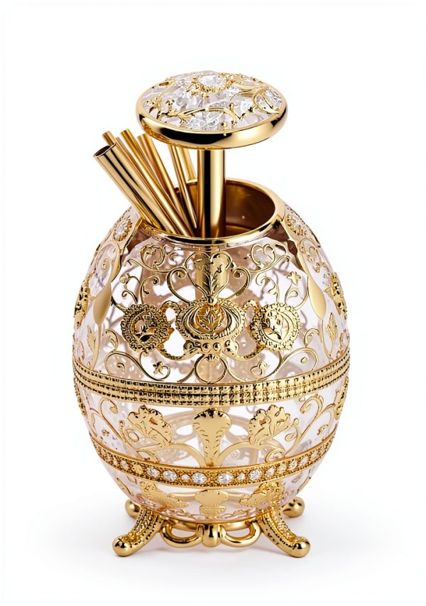 Toothpick Holder K COOL Retractable with Bottle Opener Jade White-Gold-3