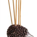 Hedgehog Toothpick Holder Creative Co-Op Silver Compact Accessory-0