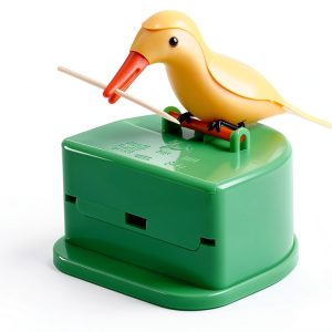 Cute Cartoon Bird Toothpick Dispenser EONXNGAGY Glossy PVC 7x9x4cm-0