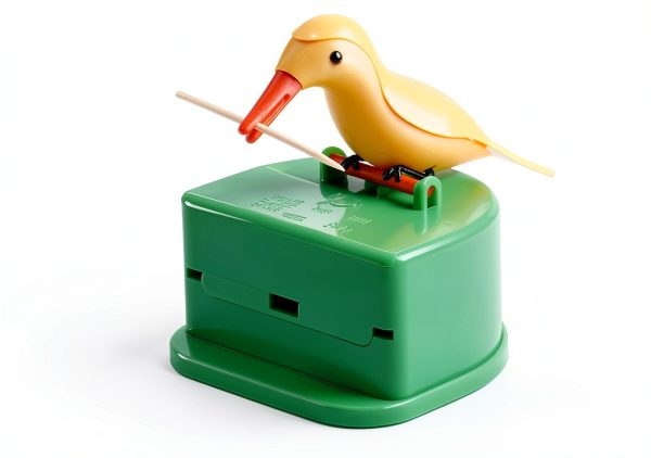Cute Cartoon Bird Toothpick Dispenser EONXNGAGY Glossy PVC 7x9x4cm-0