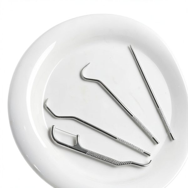 7Set Portable Storage Toothpick Holder with Stainless Steel Toothpicks Dispenser for Teeth Cleaning Unique Home Design Decoration Sliver-5