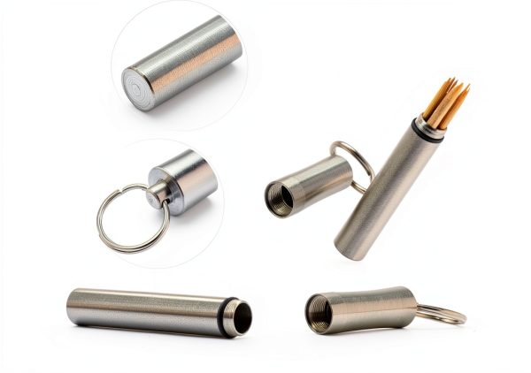 Stainless Steel Pocket Toothpick Holder by ShineIn Toothpick Case-2