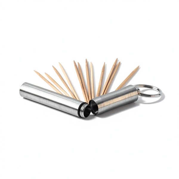 Stainless Steel Pocket Toothpick Holder by ShineIn Toothpick Case-4