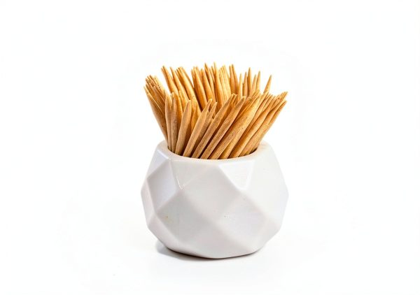 Ceramic Toothpick Holder White Oval by Home Haven – Kitchen Accessory-4